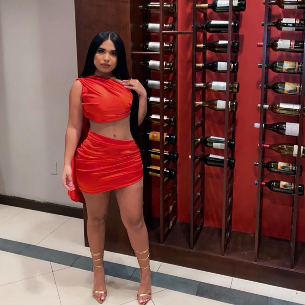 Red dress